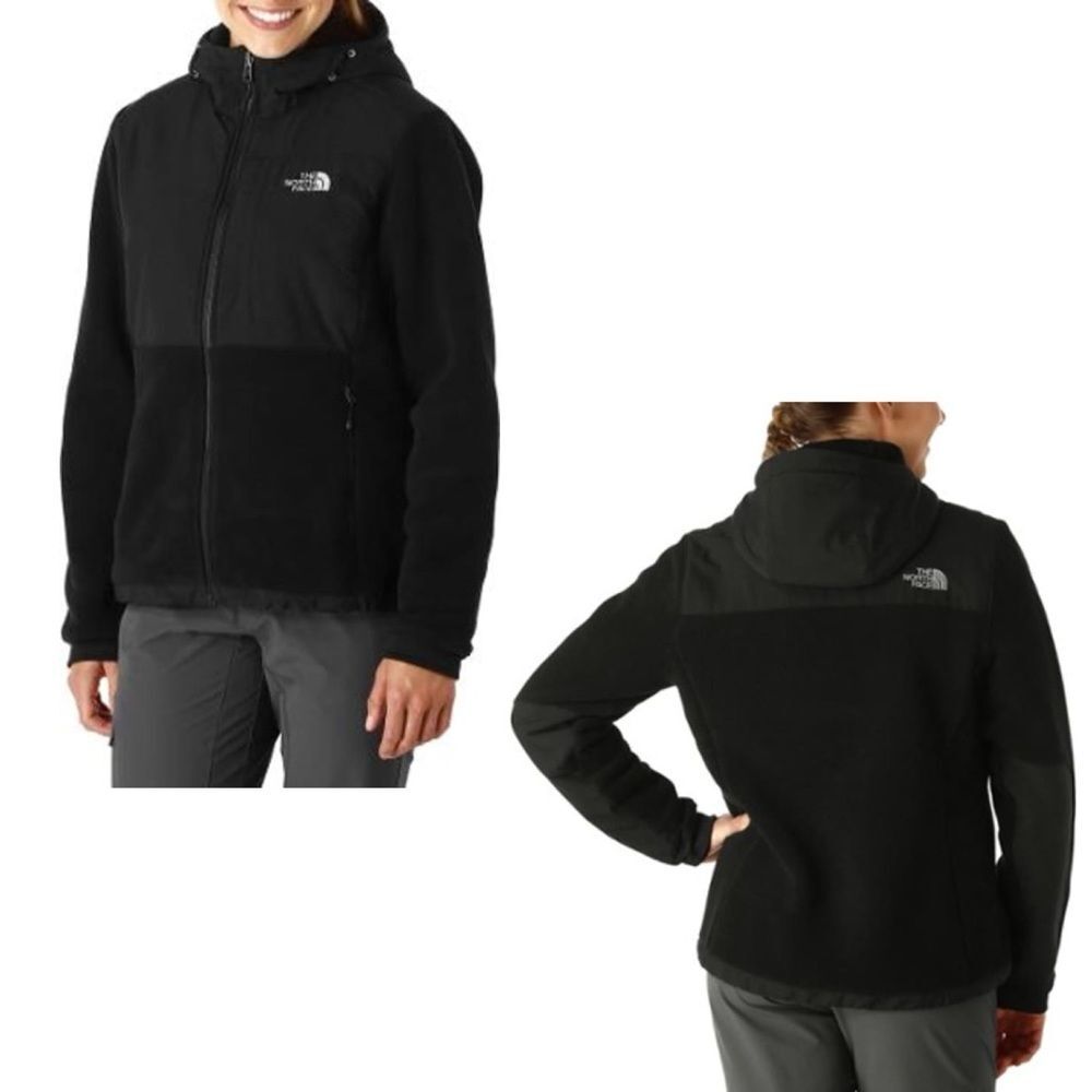THE NORTH FACE Black Long Sleeve Zip Up Fleece Jacket S